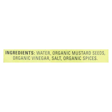 Stone Ground Organic Mustard 12 Ounces (Case of 12)