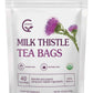 Organic Milk Thistle Tea Bags, 40 Teabags, 3G/Bag - Supports Liver Function, Liver Detox And Overall Health, Certified Free