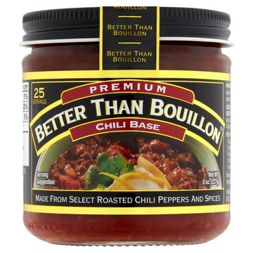 Better Than Bouillon Premium Base Variety Pack, 1 Roasted Chicken Base, 1 Roasted Beef Base, 1 Chili Base, 1 Seasoned Vegetable