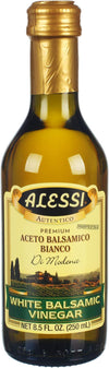 Alessi White Balsamic Vinegar, Pack of 3, 8.5 Ounce Each, Great for Salads and Cooking