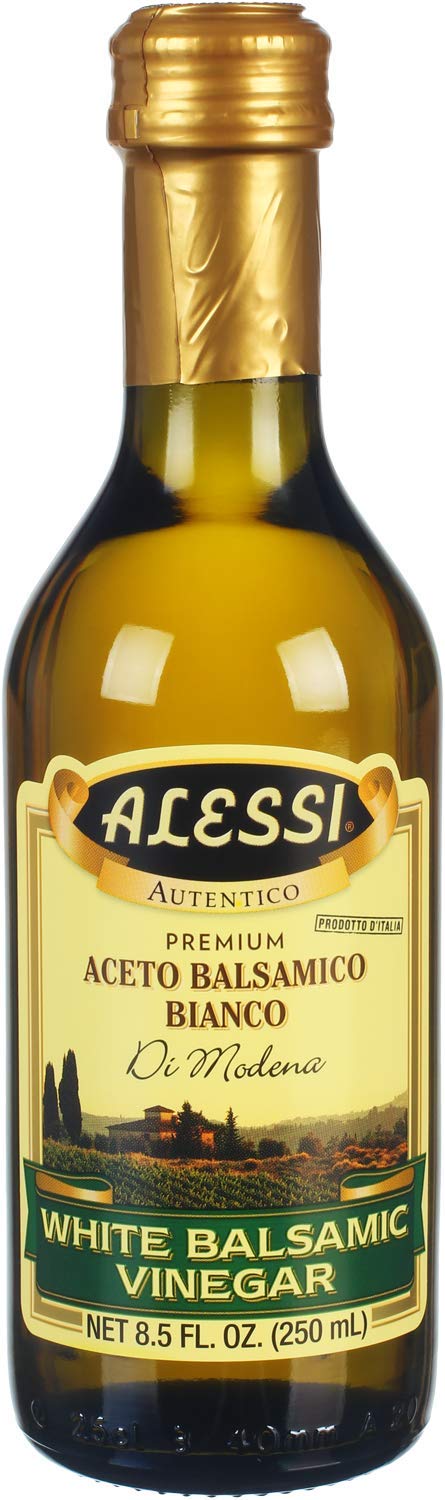 Alessi White Balsamic Vinegar, Pack of 3, 8.5 Ounce Each, Great for Salads and Cooking