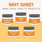 Indian Milk & Honey Ghee Butter, Grass-Fed, Lactose & Gluten Free, 7.2 oz Twin Pack (44 Servings Each)