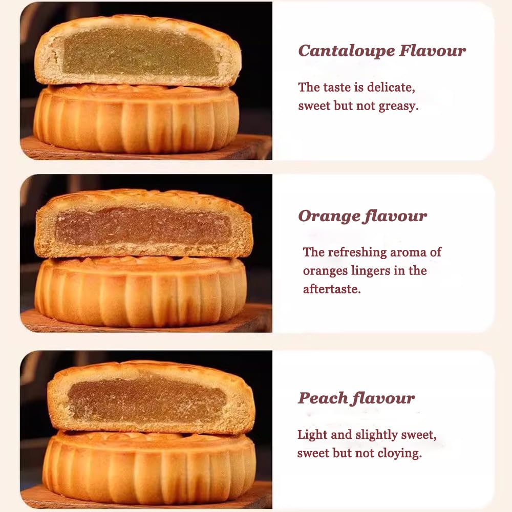 1.76lb Reunion Moon Cakes Gift Box Mooncakes Chinese Element Mooncake Chinese Snacks Chinese Food Moon Pies