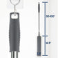 ELEANRA Retractable Gap Dust Cleaner - Extendable Microfiber Duster with 3 Cloths, Gray, Model B0009
