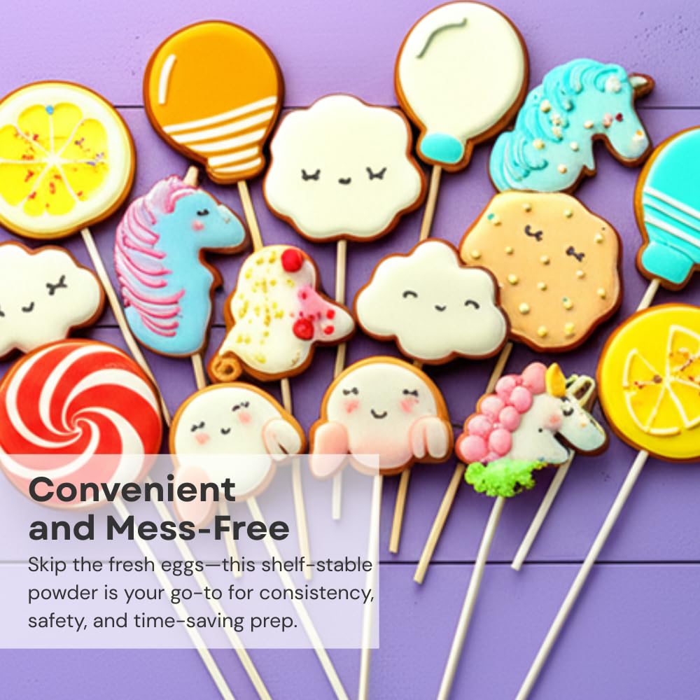 Chefmaster Meringue Powder, Egg White Substitute, Non-GMO, Easy-to-Use, 8 oz