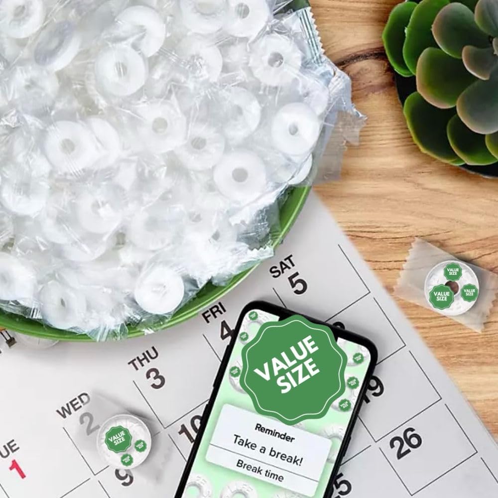 LifeSave Wint O Green Individually Wrapped Mints, 3.5 lbs Bag w/A Storage Bag