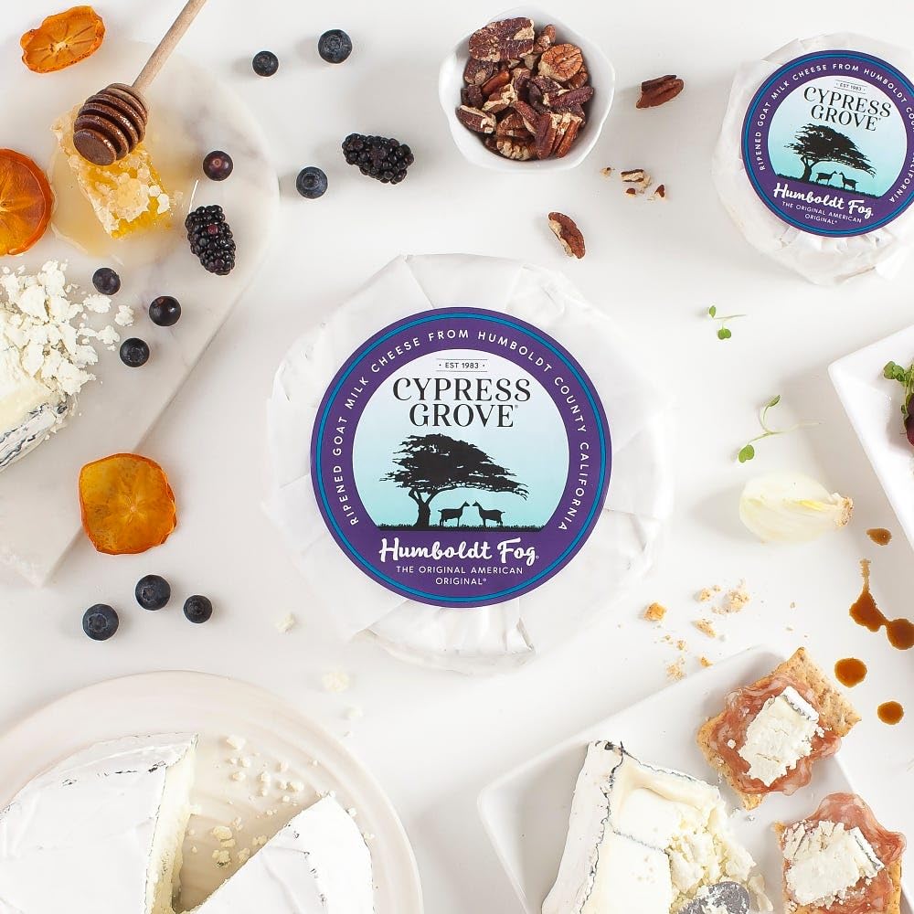 Cypress Grove Humboldt Fog Mini Goat Cheese - 16oz, 4 Pack - Creamy & Tangy Flavor