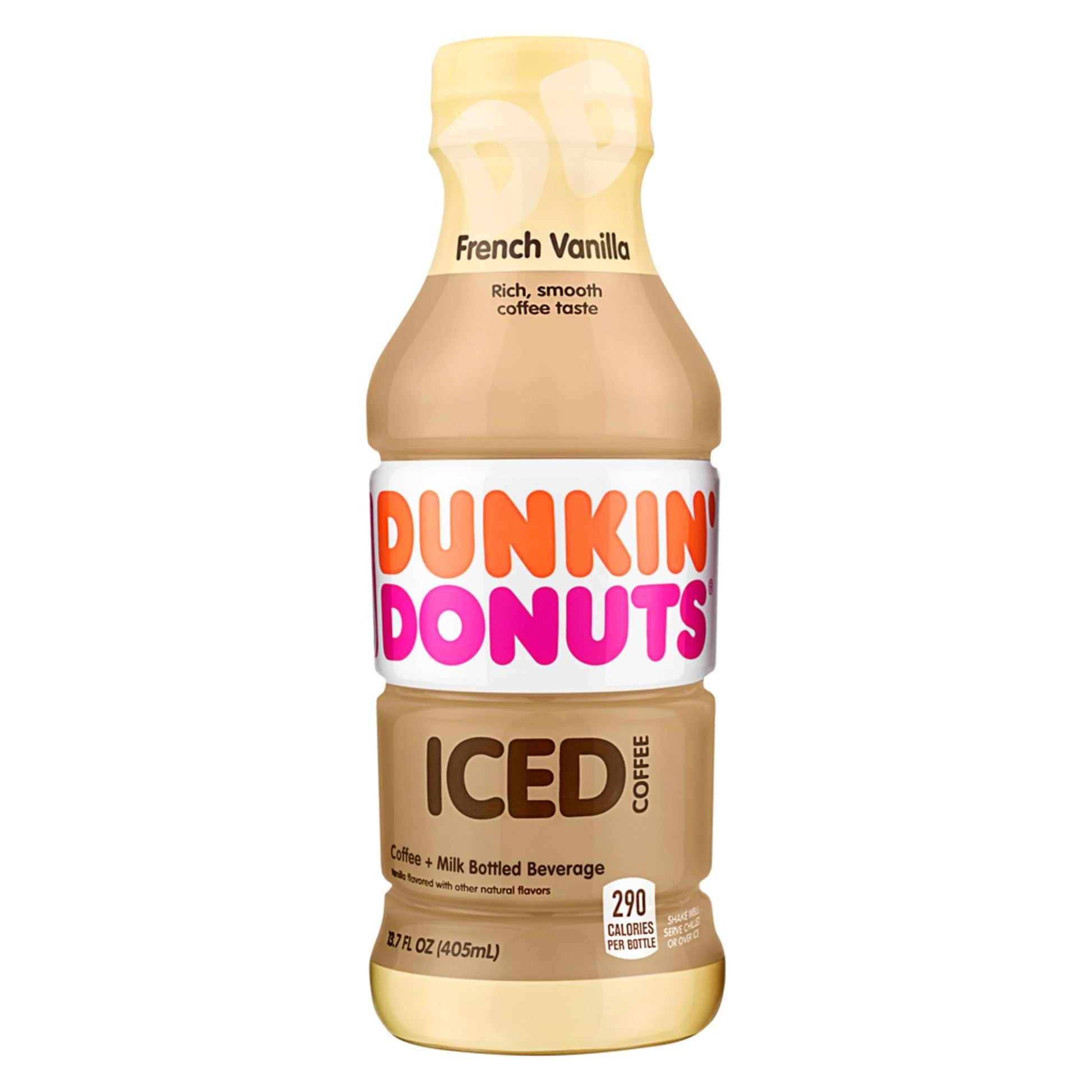 Dunkin' Donuts French Vanilla Iced Coffee Bottle, 13.7 Fl Oz