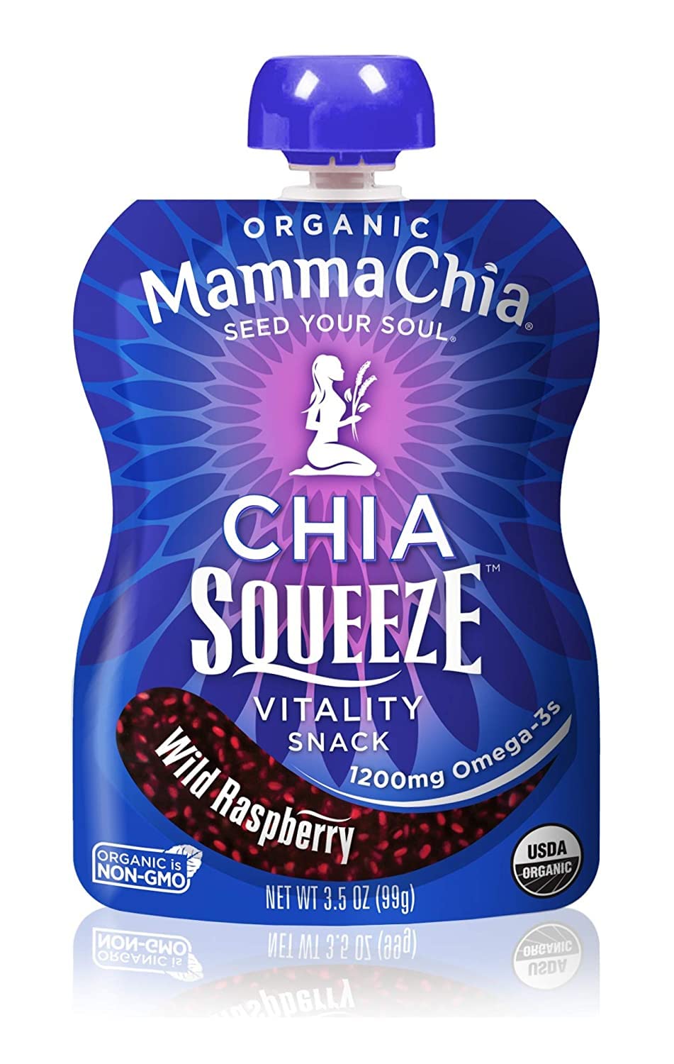 Mamma Chia Squeeze 10-Pack - Wild Raspberry, Green Magic, Blackberry Bliss, Strawberry, Mango Coconut - Healthy Snack Variety