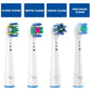 Replacement Brush Heads For Oral B Compatible Electric Toothbrush Heads, Including 4 Precision, 4 Floss, 4 Cross And 4 Whitening