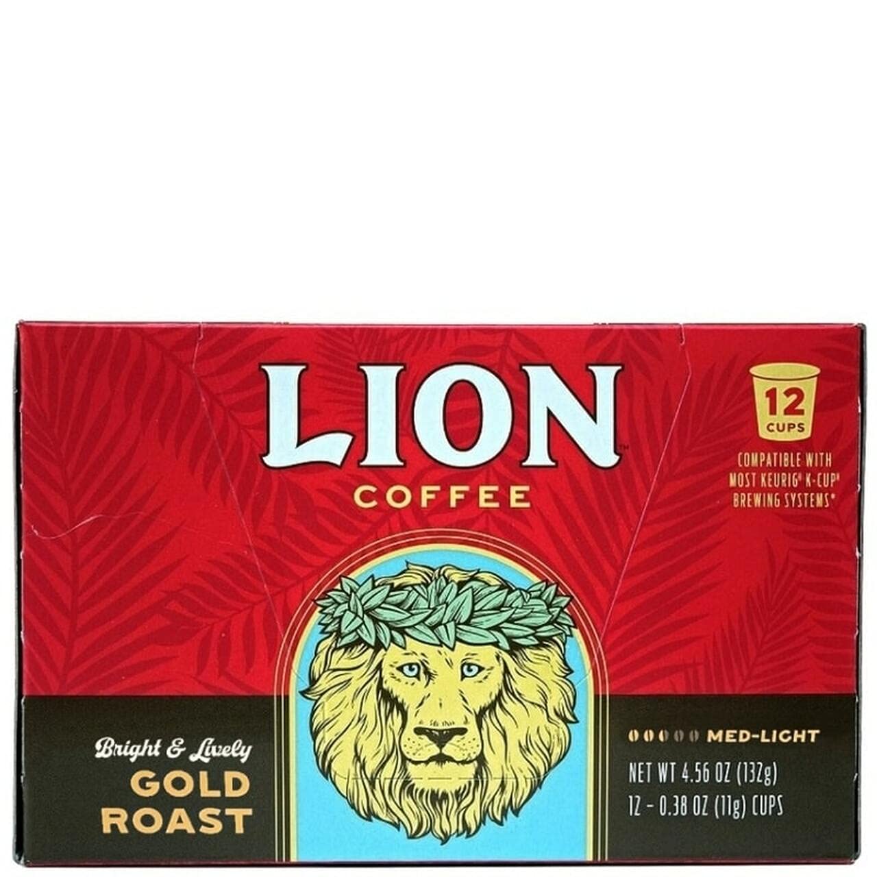 Lion Coffee Gold Roast Coffee Pods - Single-Serve Pods - Smooth Medium Roast - Arabica Coffee - Compatible with Single-Serve Bre