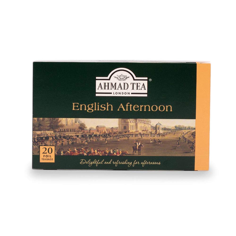 Ahmad Tea Black Tea, English Afternoon Teabags, 20 Ct (Pack Of 6) - Caffeinated & Sugar-Free