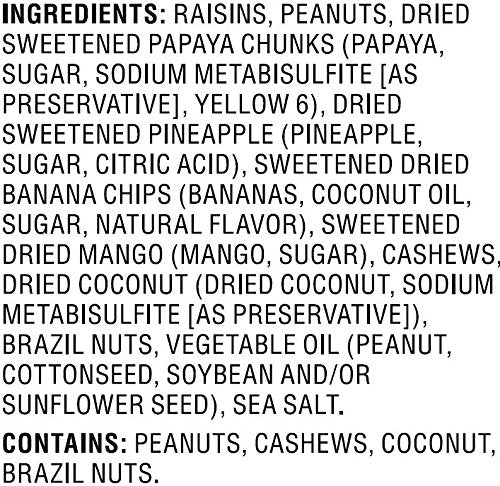 Happy Belly Trail Mix, Tropical Flavor, 44 Ounce (Pack of 1)