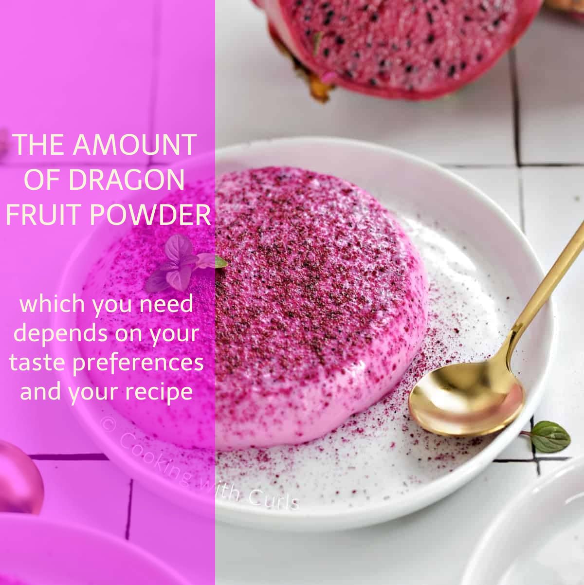 Dragon Fruit Powder, Pitahaya Pitaya Powder, Pure All Natural For Baking, Flavoring, Smoothies, Beverage, 8 Oz