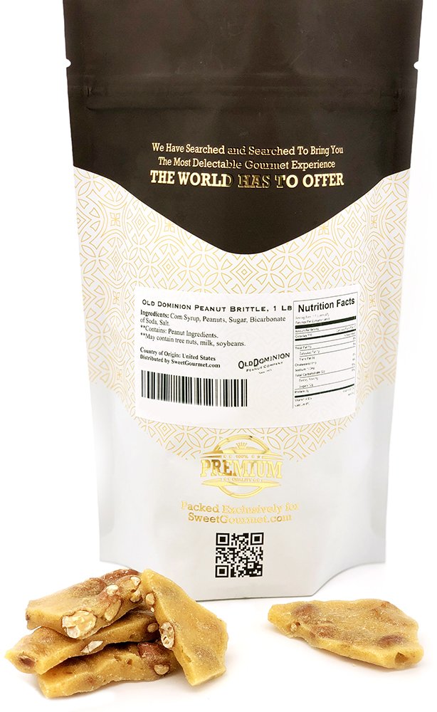 Peanut Brittle Candy | Old Fashioned - 95 Years Old Recipe | Premium Peanuts | 1 Pound
