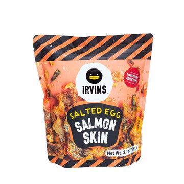 Irvins Dangerously Addictive Salted Egg Chips Crisps Snacks (Salted Egg Salmon, 105G)