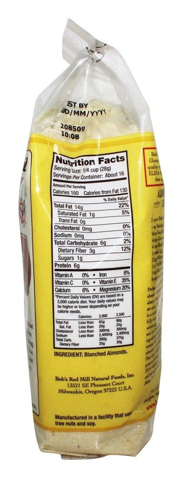 Bobs Red Mill Almond Flour Gluten-Free 16 oz (453 g) - 16 Ounce (Pack of 1)