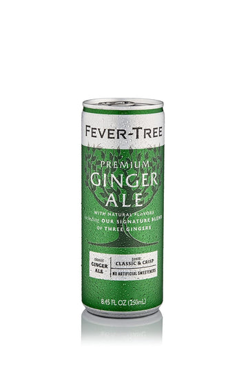 Fever-Tree Ginger Ale Mixer - Premium Quality - 8.45 fl oz Cans - Pack of 4 - Naturally Sourced Ingredients, No Artificial Sweeteners