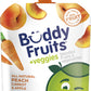 Buddy Fruits & Veggies Snacks To Go Peach Carrot Unsweetened Applesauce 3.2Oz Pouch (18Pk) Gluten-Nut-Dairy-Preservatives-Bpa Fr
