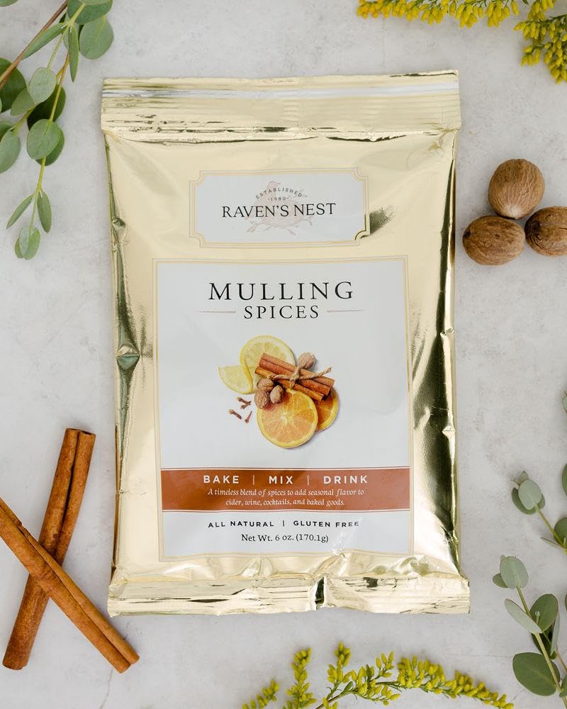 Ravens Original Mulling Apple Cider Spices - 6 Ounce Package (Pack of 6)