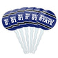 GRAPHICS & MORE Cupcake Picks Set of 6, Multi Color Acrylic Toppers for Westfield State University