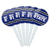 GRAPHICS & MORE Cupcake Picks Set of 6, Multi Color Acrylic Toppers for Westfield State University
