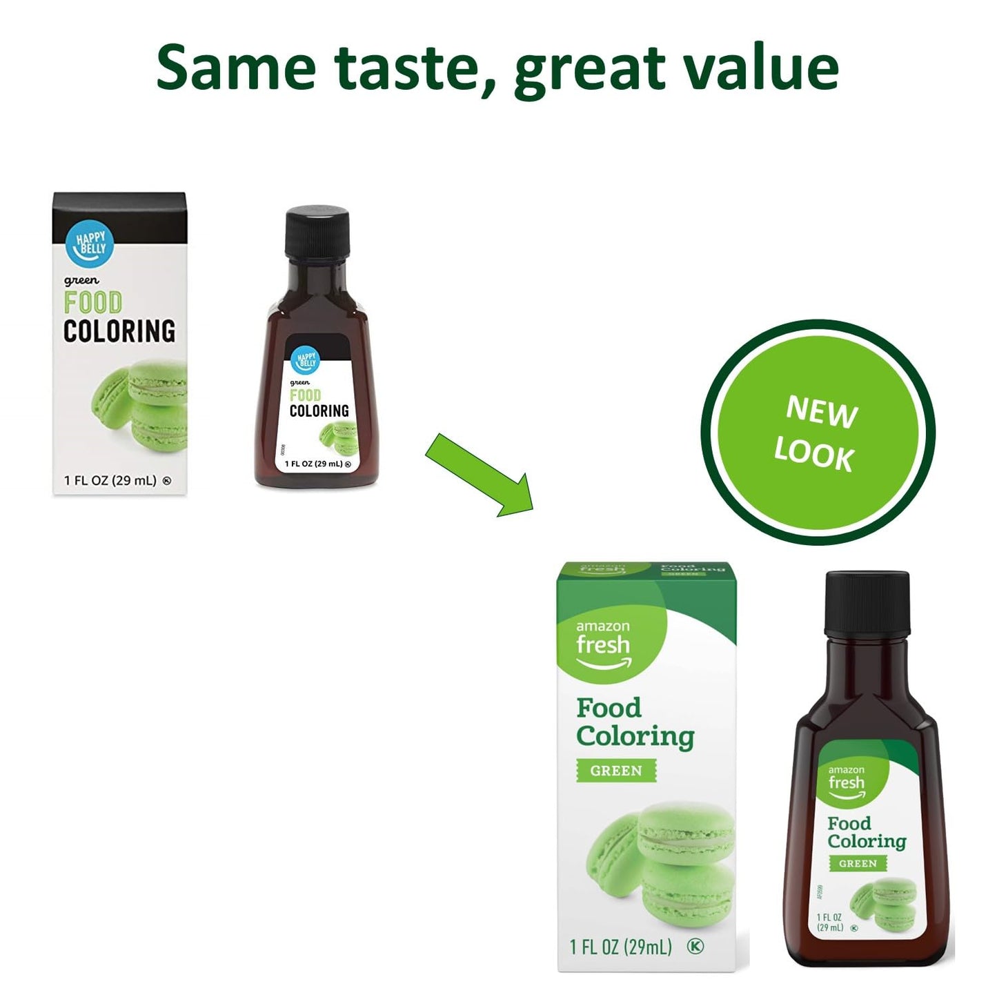 large online retailer Fresh Green Food Coloring, 1 Fl Oz, Pack of 1, Previously Happy Belly, Packaging May Vary