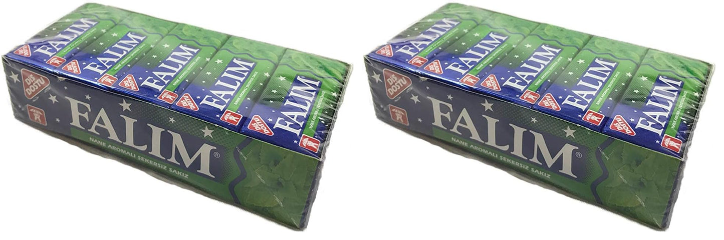 Falim Sugarless Mint Flavoured Plain Gum (Pack of 2)
