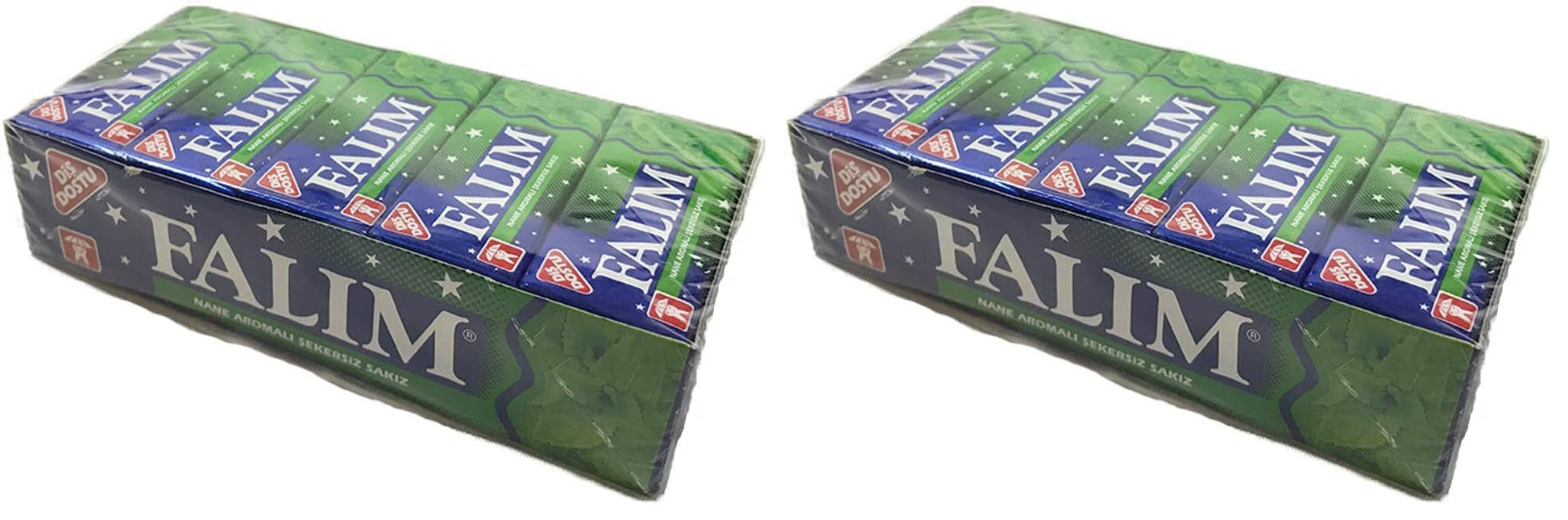 Falim Sugarless Mint Flavoured Plain Gum (Pack of 2)
