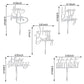 10 Pcs Silver Happy Birthday Cake Topper Acrylic Cupcake Topper Birthday Supplies Decorations
