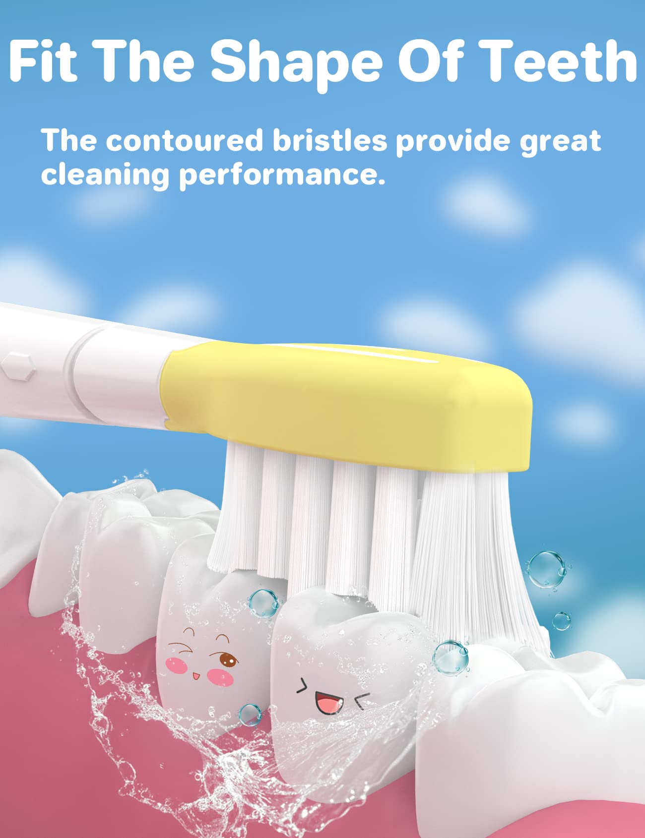 Futulkyus Kids Replacement Brush Heads For Philips Sonicare: Electric Soft Toothbrush Head Compitable With 4100 Hx6032/94 Hx6042