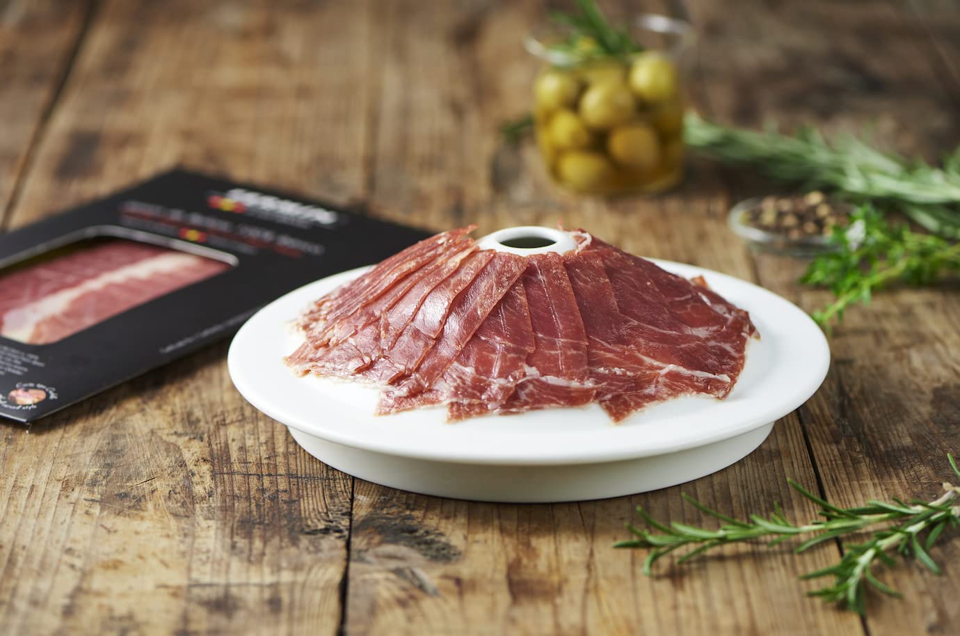 Fermin 100% Iberico Acorn-Fed Ham Sliced 2 Oz (2 Pack) | Jamón De Bellota 100% Ibérico Loncheado, Authentic Spanish Iberico Acorn-Fed Ham