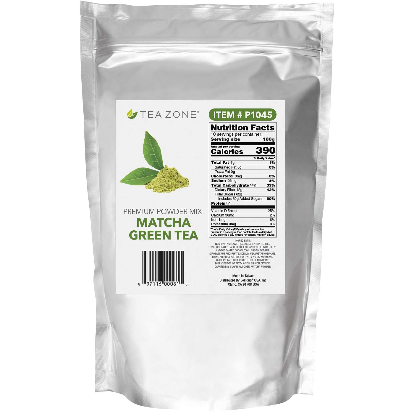 Tea Zone 2.2 Lb Matcha Green Tea Powder