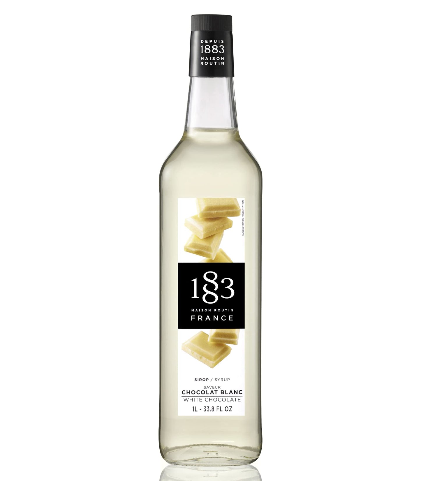 1883 Maison Routin - White Chocolate Syrup - Glass Bottle - 1 Liter