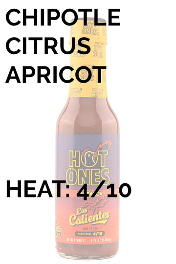 HOT ONES Los Calientes Barbacoa Hot Sauce, Smoked Red Jalapeno & Chipotle, 5 fl oz Bottle, Natural Ingredients, 1-Pack