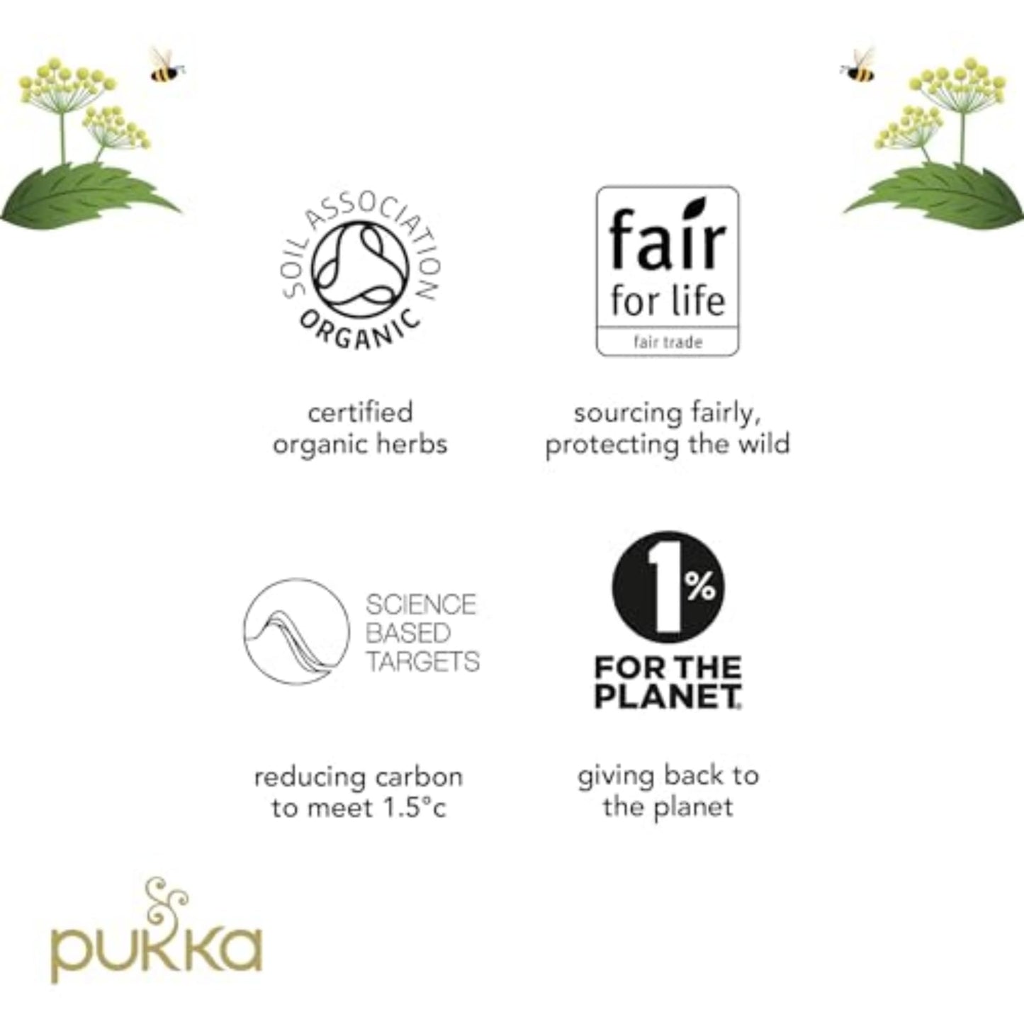 Pukka Organic Herbal Tea - Elderberry & Echinacea, Caffeine Free, 80 Tea Bags (20ct - Pack of 4)