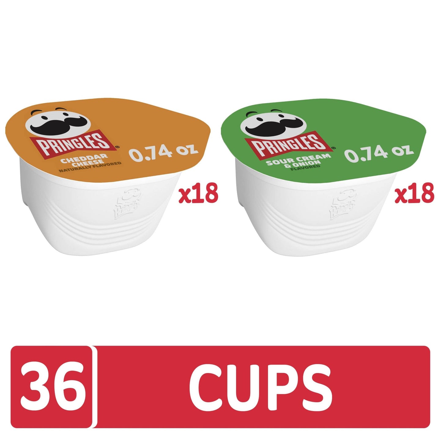 Pringles Potato Crisps Chips, Snack Stacks, Lunch Snacks, Office And Kids Snacks, Variety Pack (36 Cups)
