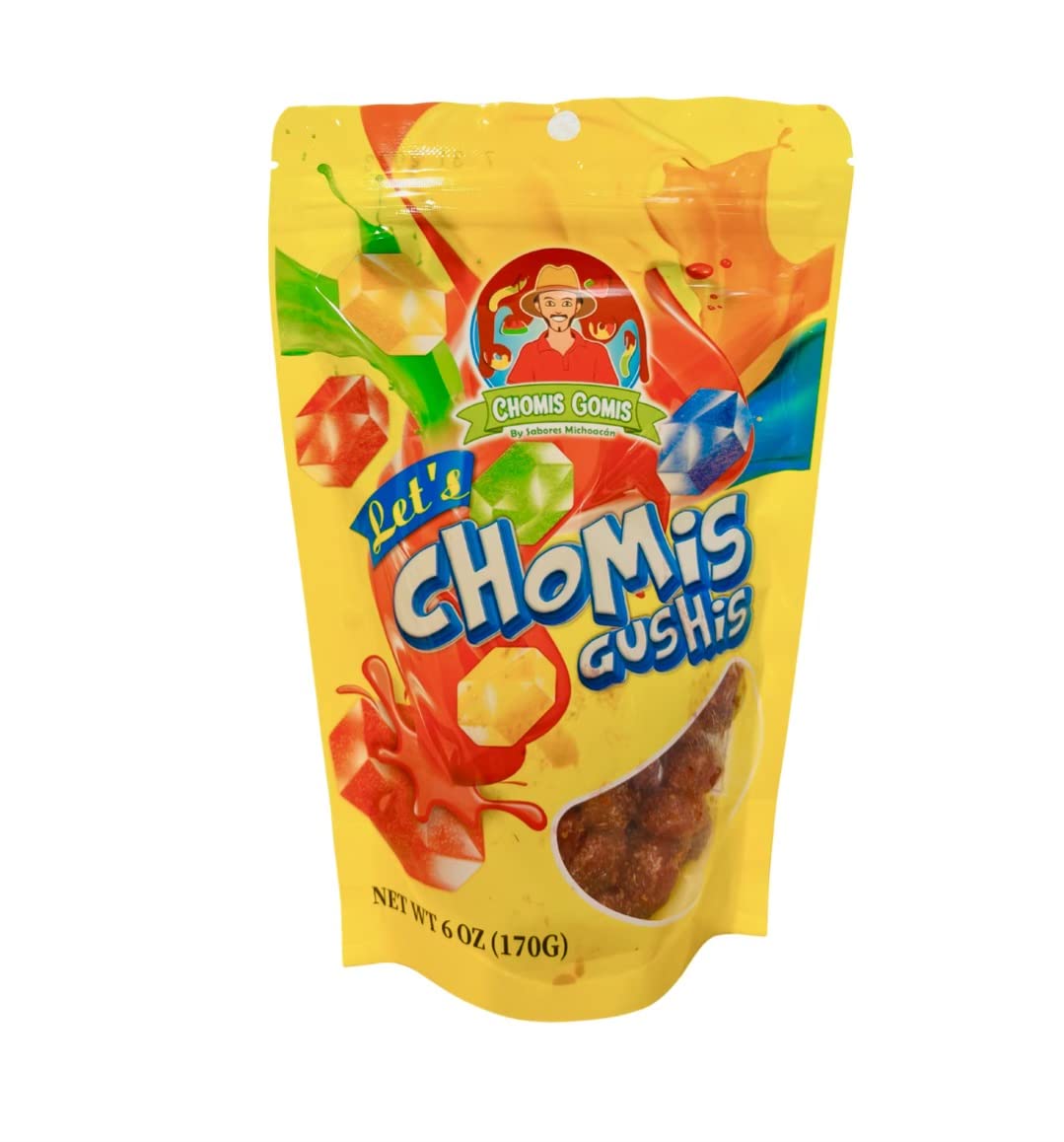 Chomis Gomis Candy Chamoy Gummy - 7.95 inches, Sweet and Tangy Gummy Treats