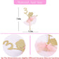 Ballet Cake Topper 1 To 5 Years Old - Ballerina, Birthday Party Decoration, Dancing Princess, Studio Photo Props (Ballerina 3)