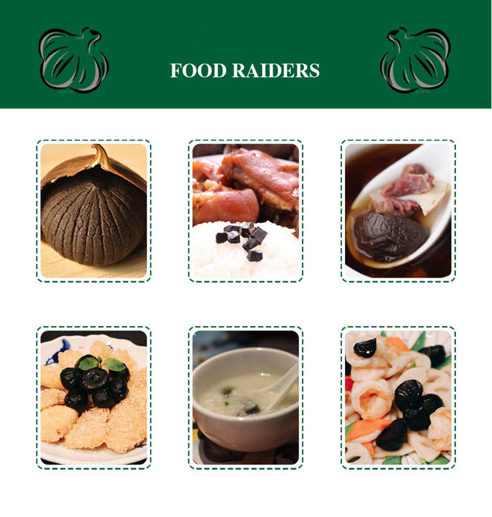 Black Garlic Organic,(100G 6-8 Heads In Pot) Premium Quality,Antioxidant,Healthy And Natural Energizer,Sealed Package,Delicious