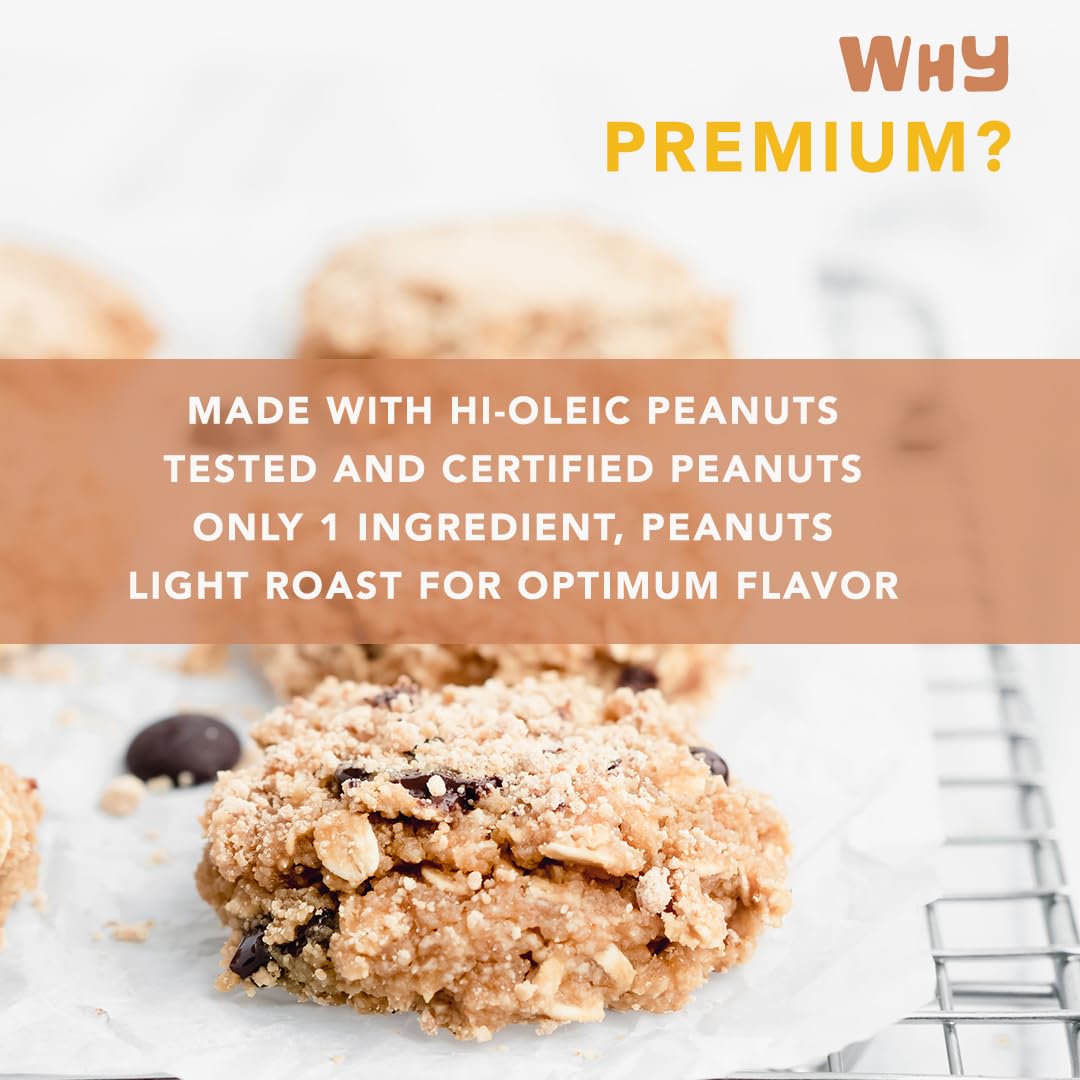 Pasokin All-Natural Powdered Peanut Butter, Gluten-Free, Non-GMO, 32 oz, Plant-Based Protein, Keto-Friendly