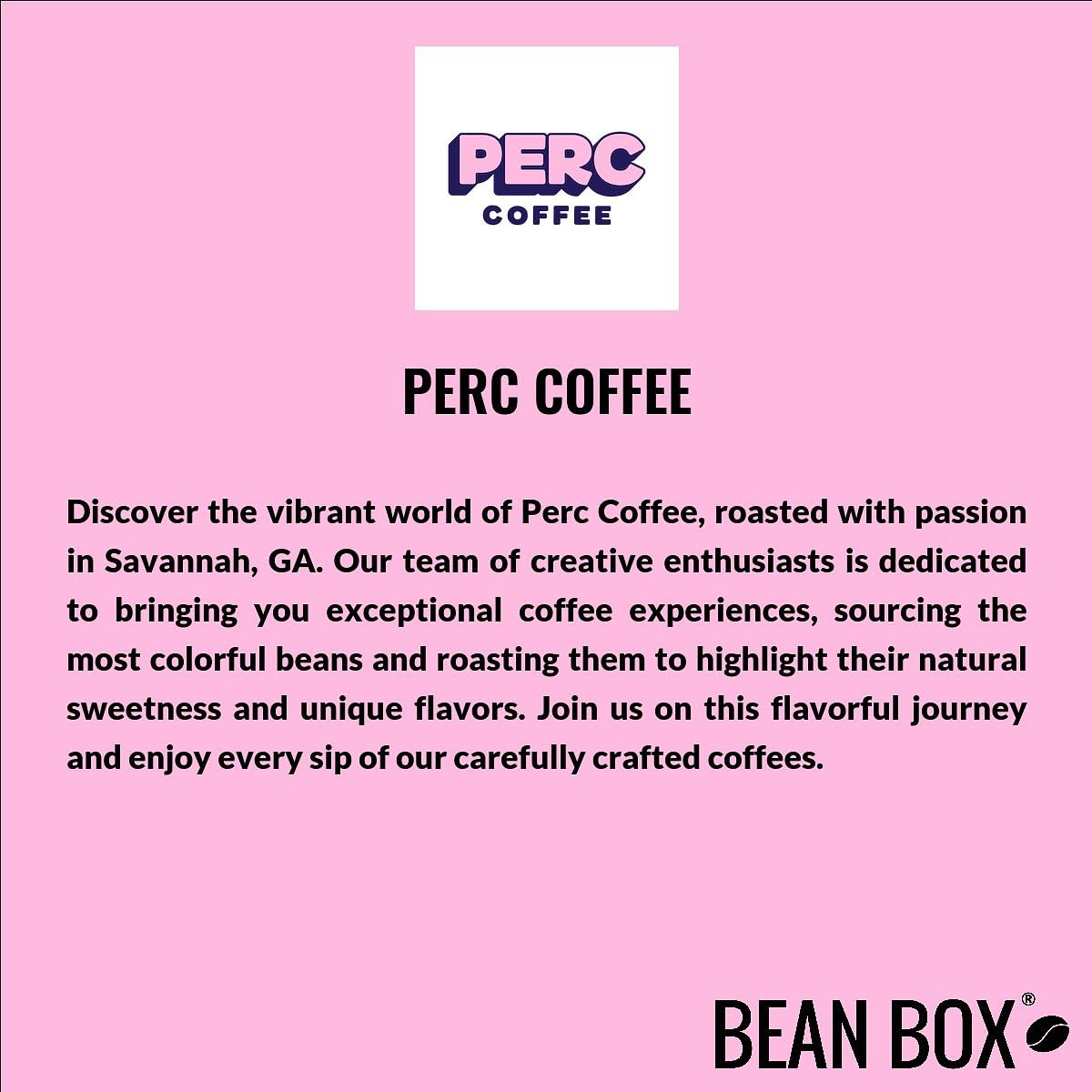 Colombia Sebastian Ramirez Pink spirit-inspired flavor - Roasted by Perc Coffee - Whole Bean Coffee - 2 Pound Bag
