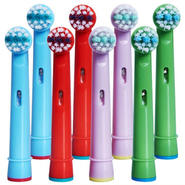 Kids Toothbrush Replacement Heads For Oral-B, Extra-Soft Bristles, Fits For Both Electric And Battery Braun Brushes, Except Vita