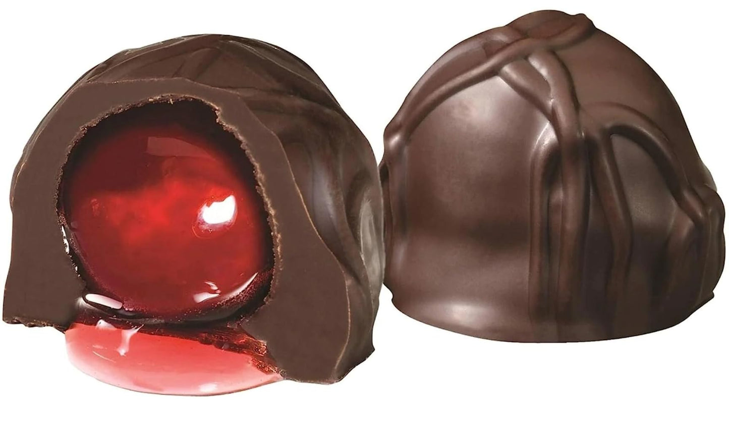 Andy Anand Vegan Belgian Dark Chocolate Cherry Cordials | Elegant Gift Box | Indulgent, Decadent, Amazingly Delicious | Whole Cherry, Exploding With Flavor (48 Pcs)