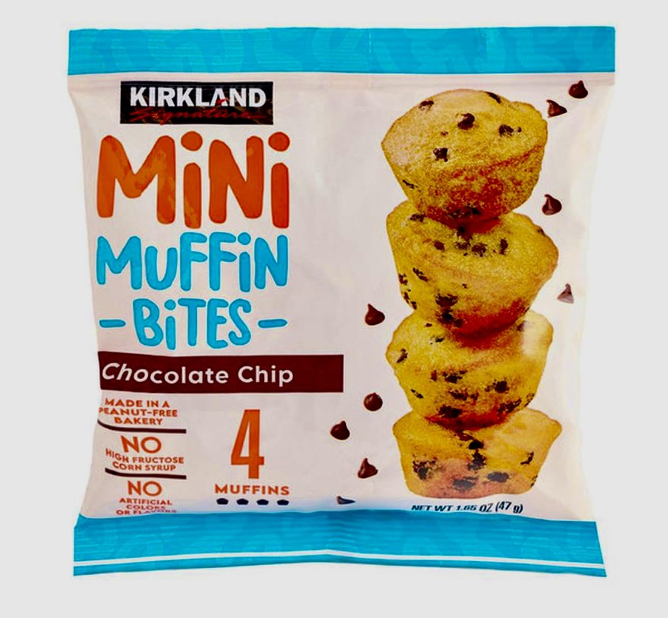 Kirkland Signature Mini Chocolate Chip Muffins, 1.65 Oz, 20 Count
