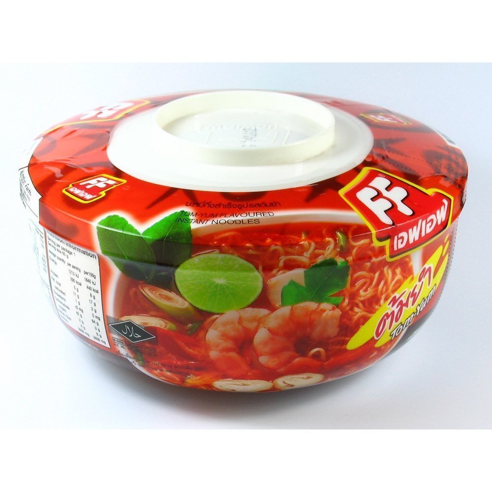 FF Instant Noodle Bowl, Tom-Yum Flavor, 2.30 Ounces, 6-Pack