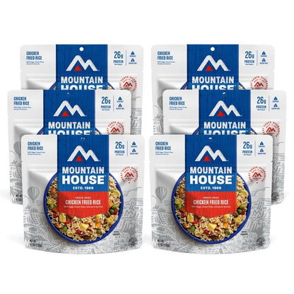 Mountain House Chicken Fried Rice Freeze Dried Backpacking & Camping Food 6-Pack Gluten-Free