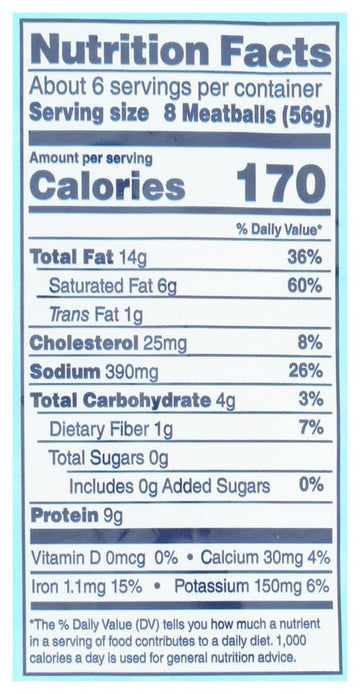 SimekS Mini Beef Meatballs, 12 Oz