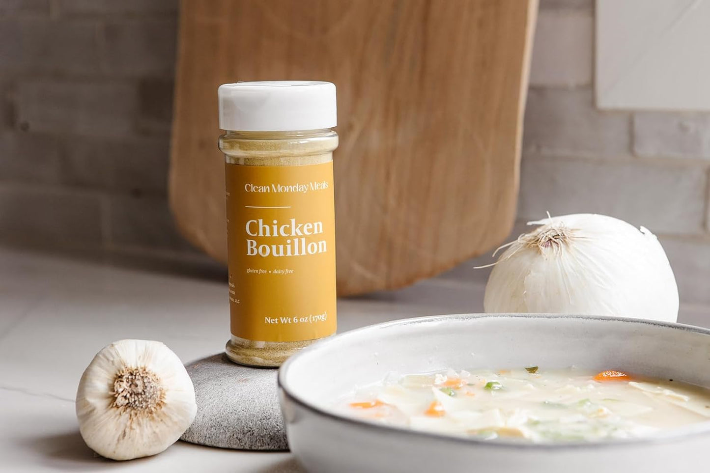 Clean Monday Meals | Chicken Bouillon | Gluten-Free, No artificial flavors or additives | 2 Pack