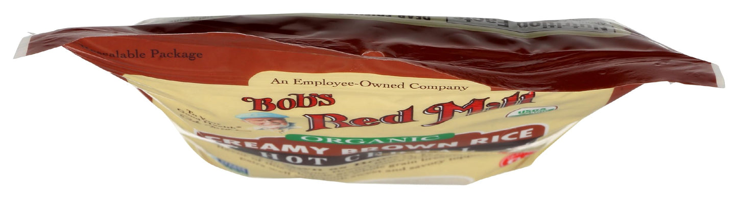 Bobs Red Mill Organic Brown Rice Hot Cereal, 24oz (Pack of 1) - Non GMO, Whole Grain, Vegan, Kosher